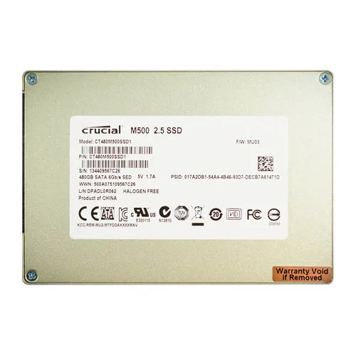 CT480M500SSD1 Crucial M500 480GB Multi-Level Cell SATA 6Gb/s 2.5-Inch Solid State Drive