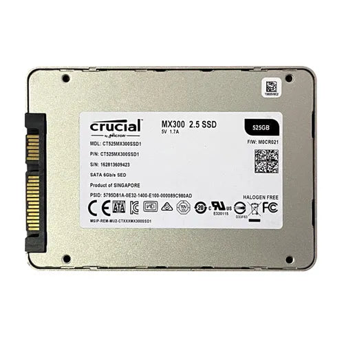 CT525MX300SSD1 Crucial MX300 525GB Triple-Level Cell SATA 6Gb/s 2.5-Inch Solid State Drive