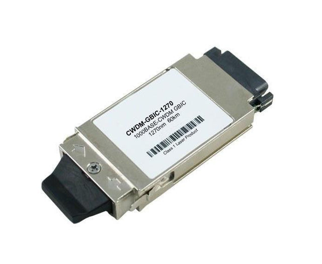 CWDM-GBIC-1270 Cisco 1Gbps 1000Base-ZX CWDM Single-mode Fiber 80km 1270nm Duplex SC Connector GBIC Transceiver Module (Refurbished)
