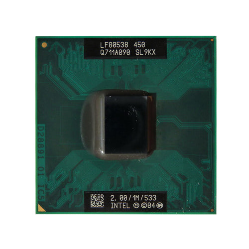 SL9KX Intel Celeron M 450 Single-Core 2.00GHz 533MHz FSB 1MB L2 Cache Socket PGA478 Notebook Processor