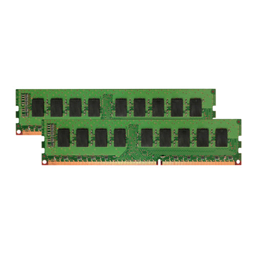 YM172AV HP 4GB Kit (2x2GB) DDR3-1333MHz PC3-10600 ECC Unbuffered UDIMM CL9 2Rx8 1.5V 240-Pin Memory