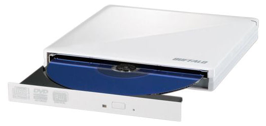 DSVM-PN58U2VW Buffalo MediaStation 8x Portable DVD MultiDrive USB 2.0 External DVD Writer White (Refurbished)