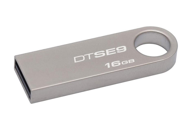 DTSE9H/16GBZCR Kingston DataTraveler SE9 16GB USB 2.0 Flash Drive (Metal Casing)