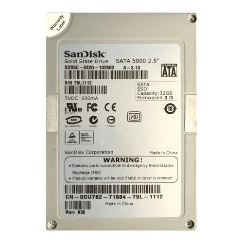 DU782 Dell 32GB Multi-Level Cell SATA 1.5Gb/s 2.5-Inch Solid State Drive for Latitude Notebooks