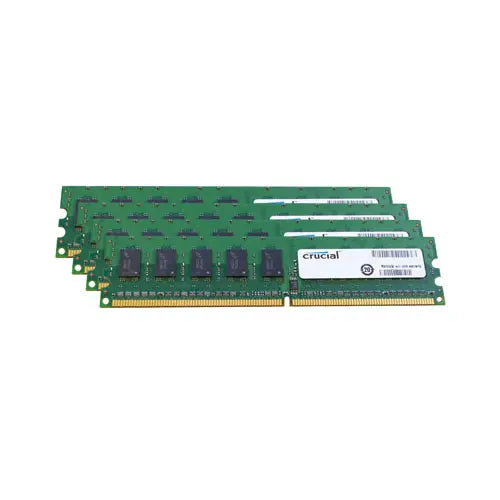 CT2KIT51272AV80E - Crucial 8GB Kit (4 X 2GB) DDR2-800MHz PC2-6400 ECC Registered CL5 1.8v 240-Pin DIMM Low-Profile Memory