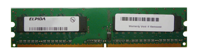 EDE1108AB-6E-E Elpida 2GB PC2-5300 DDR2-667MHz non-ECC Unbuffered CL5 240-Pin DIMM Memory Module
