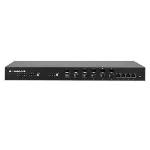 ES-16-XG Ubiquiti EdgeSwitch 12 x SFP+ Ports PoE+ 10GBase-X + 4 x RJ-45 Ports 10GBE Layer 2 Managed 1U Rack-Mountable Gigabit Ethernet Network Switch