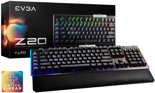 811-W1-20US-KR EVGA Z20 RGB Optical Mechanical (Linear Switch) Keyboard for Z20/Z12