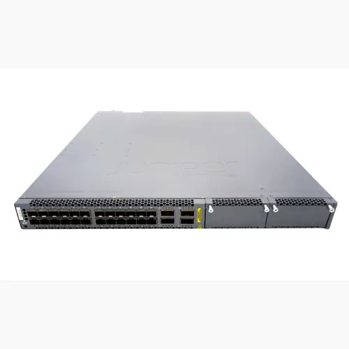 EX4600-40F-AFI Juniper EX4600 EX4600-40F 24 x SFP+ Ports + 4 x QSFP+ Ports + 2 Expansion Slots Layer 3 Managed Front to Back Airflow 1U Rack-mountable Gigabit Ethernet Network Switch