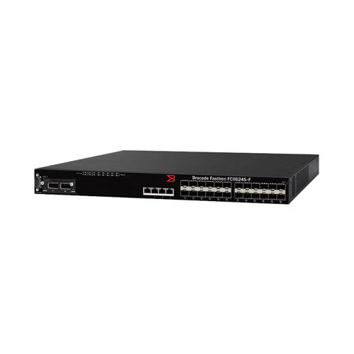 FCX624S-F Brocade FCX Series 24 x Ports 1000Base-T + 4 x Ports SFP+ Layer 3 Managed Gigabit Ethernet Switch