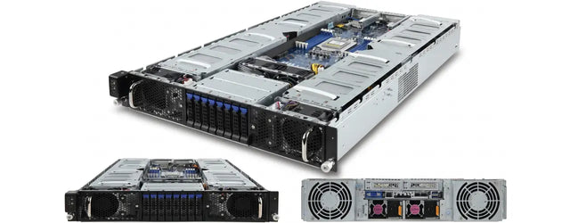 G291-Z20 Gigabyte 2u SFF Server w/ 1x Heatsinks, Trays, GPU Cables