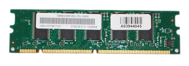 G5555 Dell 128MB PC100 100MHz ECC 168-Pin Raid Cache Memory Module for PowerEdge 2600, 2650, 4600