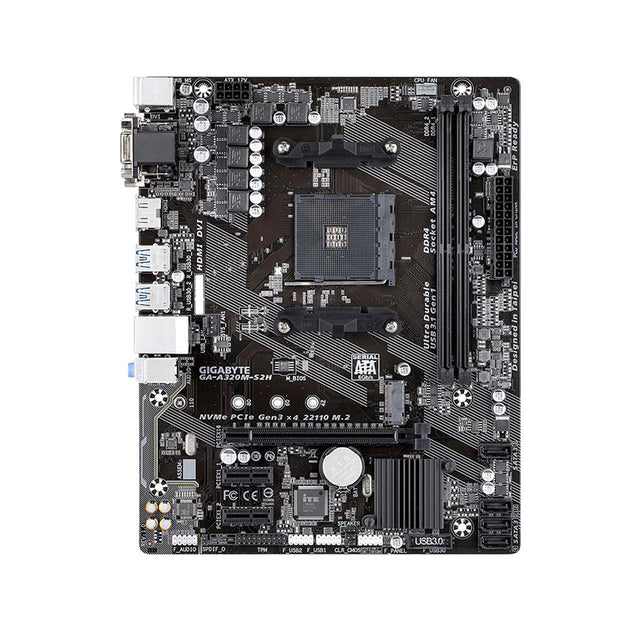 GA-A320M-S2H - GIGABYTE GA-A320M-S2H Socket AM4/ AMD A320/ DDR4/ SATA3 / USB3.1/ M.2/ A&GbE/ MicroATX Motherboard