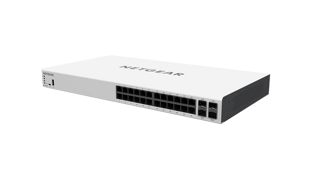 GC728XP-100AJS - Netgear GC728XP 24 x RJ-45 Ports PoE+ 10/100/1000Base-T + 2 x SFP+ Ports + 2 x SFP Ports Layer3 Managed Gigabit Ethernet Network Switch