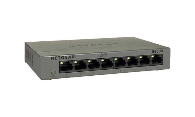 GS308 - Netgear 300 Series GS308 8 x RJ-45 Ports 10/100/1000Base-T Unmanaged Gigabit Ethernet Network Switch