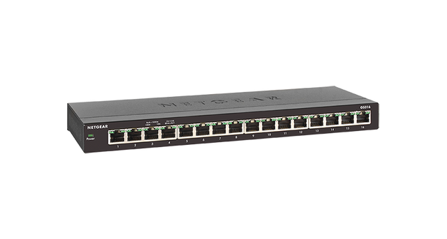 GS316 - Netgear 300 Series GS316 16 x Ports 10/100/1000Base-T Unmanaged Gigabit Ethernet Network Switch