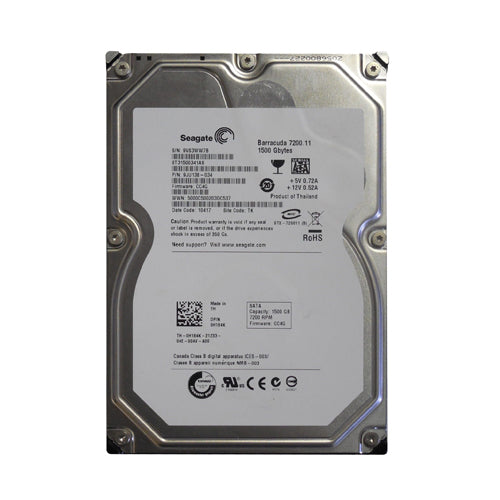 H184K Dell 1.5TB 7200RPM SATA 3Gb/s 3.5-Inch Hard Drive