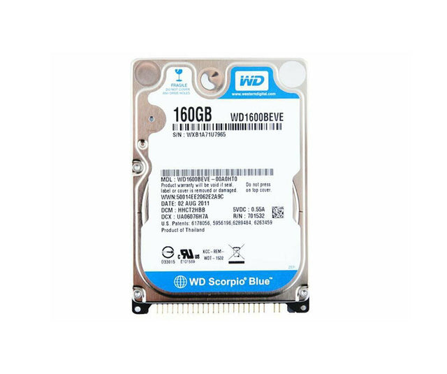 Scorpio Blue 160GB 5400RPM EIDE 8MB Cache 2.5-Inch Hard Drive