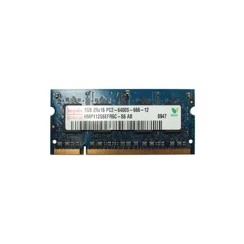 HMP112S6EFR6C-S6 AB - Hynix 1GB DDR2-800MHz PC2-6400 non-ECC Unbuffered CL6 200-Pin SODIMM 1.8V Dual Rank Memory Module