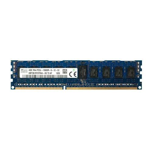 HMT351R7CFR4A-H9 Hynix 4GB DDR3-1333MHz PC3-10600 ECC Registered RDIMM CL9 1Rx4 1.35V 240-Pin Memory Module