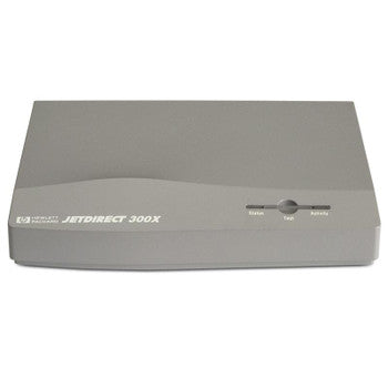 HP - HPJ3263G - JetDirect 300X External Print Server 1 x Parallel 10/100 Ethernet RJ-45 Interface Connector