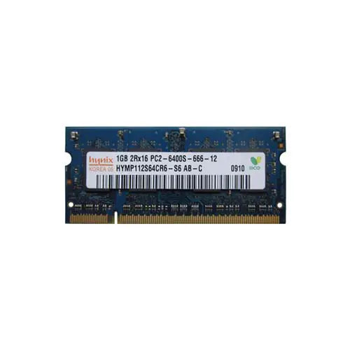HYMP112S64CR6-S6 AB - Hynix 1GB DDR2-800MHz PC2-6400 non-ECC Unbuffered CL6 200-Pin SODIMM 1.8V Memory Module