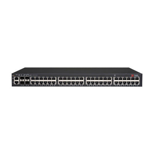 ICX6450-48-A Brocade ICX 6450 48 x Ports 1000Base-T + 2 x Ports SFP+ + 2 x Port SFP+ uplink Layer 3 Manageable Gigabit Ethernet Switch
