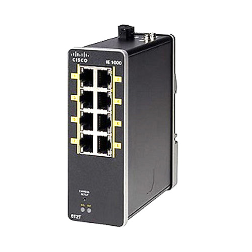 IE-1000-6T2T-LM-RF Cisco Industrial Ethernet 1000 Series 8 x Ports 100Base-TX Layer 2 Rail-mountable Fast Ethernet Network Switch