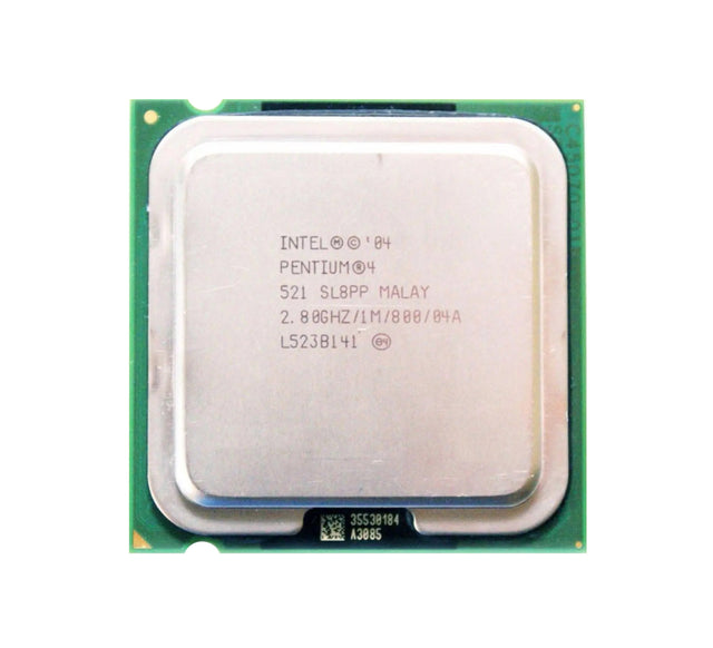 0RG427 - Dell 2.80GHz 800MHz FSB 1MB L2 Cache Socket PLGA775 Intel Pentium 4 521 Single-core (1 Core) Processor