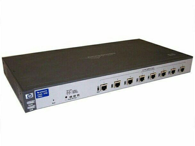 J4898-69001 HP ProCurve 2700 Series 2708 8 x Ports 10/100/1000Base-T Layer 2 Unmanaged GigaBit Ethernet Network Switch