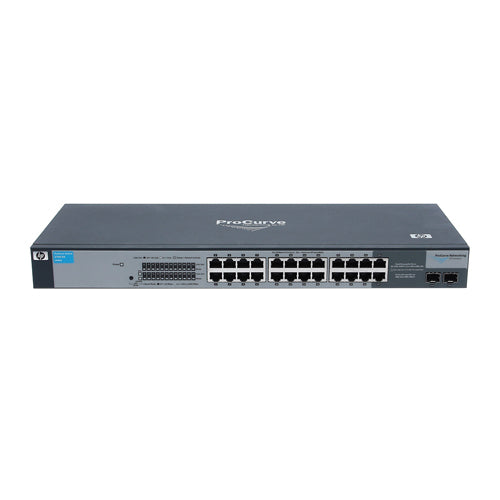 J9080A#ACF-01 HP ProCurve Switch 1700-24, 22-Ports 10/100Base-TX + 2-Ports 10/100/1000Base-T + 2-Ports 10/100/1000 Base-T SFP (mini-GBIC) Slots Layer-2 Managed Switch