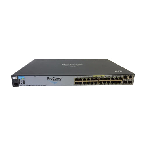 J9087A-B2 HP ProCurve Switch 2610-24-PWR 24-Ports 10/100Base-TX PoE + 2 x 10/100/1000Base-T Ports + 2 x SFP (miniGBIC) Slots Layer 2 Managed Switch