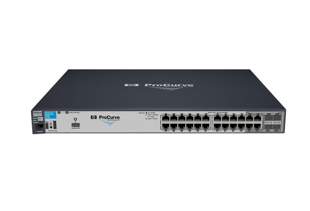 HP ProCurve 2910al Series 2910al-24G 20 x RJ-45 Ports 10/100/1000Base-T + 4 x Dual Personality RJ-45/SFP mini-GBIC Ports Layer 3 Managed Rack-mountable Gigabit Ethernet Network Switch