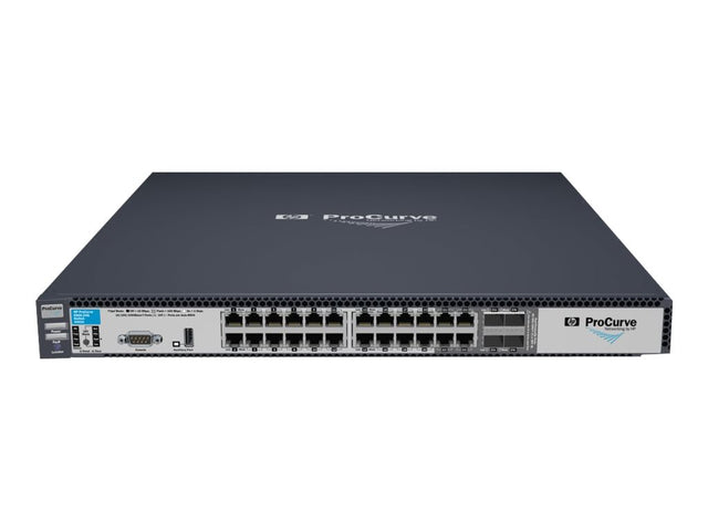 HP ProCurve 6600-24G 24 x RJ-45 Ports 10/100/1000Base-T + 4 x Shared SFP mini-GBIC Layer3 Managed Rack-mountable Stackable Gigabit Ethernet Switch