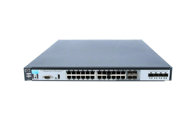 HP ProCurve 6600 Series 6600-24G-4XG 20 x Ports 10/100/1000Base-T + 4 x Ports Dual-Personality RJ-45/SFP + 4 x Ports SFP+ Layer 3 Managed 1U Rack-Mountable Stackable Gigabit Ethernet Switch