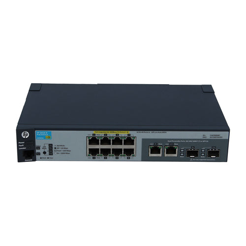 J9565AR#ABG HP Aruba 2615 Series 2615-8-PoE 8 x RJ-45 Ports PoE 10/100Base-TX + 2 x Dual-personality Ports Layer 3 Managed Rack-mountable Fast Ethernet Network Switch