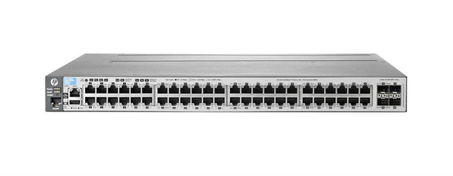 HP Aruba 3800 Series 3800-48G-4SFP+ 48 x RJ-45 Ports 10/100/1000Base-T + 4 x SFP+ Layer3 Managed Rack-mountable Gigabit Ethernet Network Switch