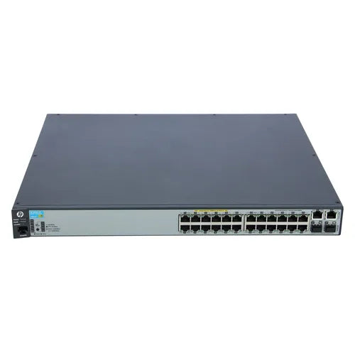 J9625AR#ABA HP Aruba 2620 Series E2620-24-PoE+ 24 x RJ-45 Ports PoE+ 10/100Base-TX + 2 x SFP (mini-GBIC) Ports Layer 3 Managed Fast Ethernet Network Switch