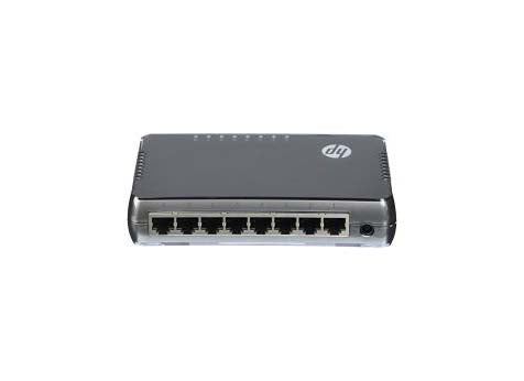 J9793A HP OfficeConnect 1405 Series 1405-8 v2 8 x RJ-45 Ports 10/100Base-TX Layer 2 Unmanaged Rack-mountable Fast Ethernet Network Switch