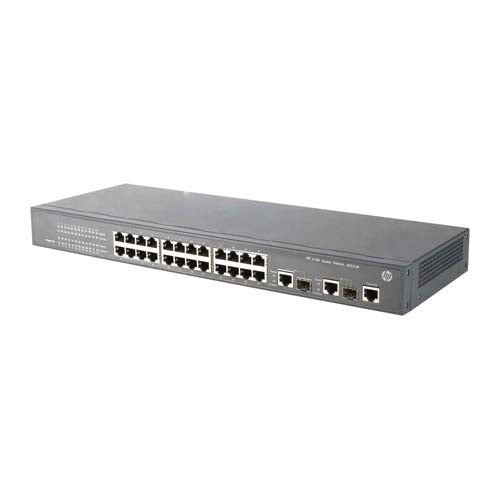 JG223AR#B8X HP 3100 Series 3100-24 v2 24 x RJ-45 Ports 10/100Base-TX + 2 x Dual Personality RJ-45/SFP (mini-GBIC) Ports Layer 3 Managed Rack-mountable Fast Ethernet Network Switch