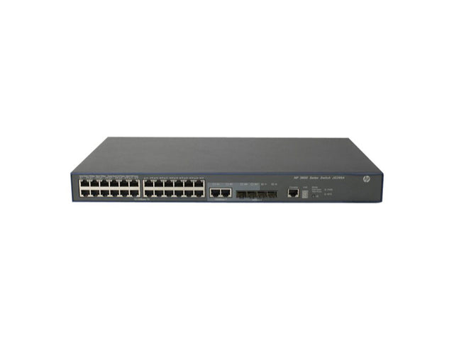 JG299A HP FlexNetwork 3600 EI Series 3600-24 v2 24 x RJ-45 Ports 10/100Base-TX + 4 x SFP + 2 x Shared GE Ports Layer 3 Managed 1U Rack-mountable Fast Ethernet Network EI Switch
