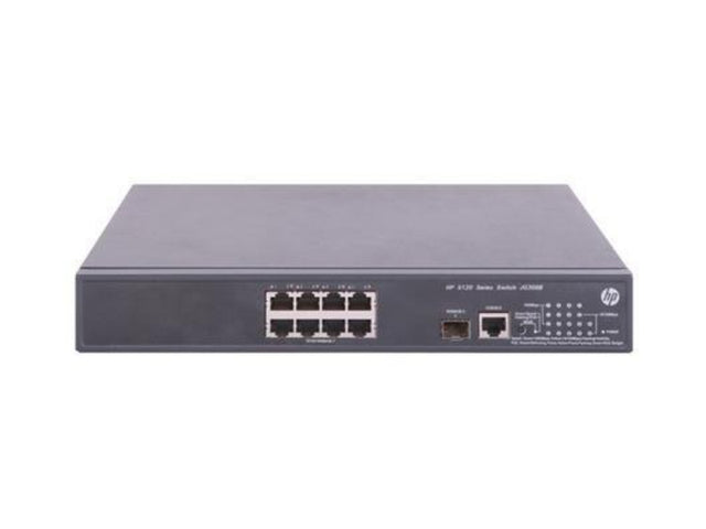 HP FlexNetwork 5120 Series 5120-8G-PoE+ 8 x Ports PoE+ 10/100/1000Base-T + 1 x Port SFP Layer3 Managed 1U Rack-Mountable Gigabit Ethernet Network SI Switch