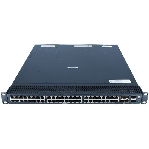 JG510A HP FlexFabric 5900 Series 5900AF-48G-4XG-2QSFP+ 48 x RJ-45 Ports 10/100/1000Base-T + 4 x SFP+ Ports + 2 x QSFP+ Ports Layer 3 Managed Rack-mountable Gigabit Ethernet Network Switch