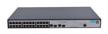 HP - JG539-61101 - 24-Ports 1910-24-POE+ 24-Ports 100Base-TX RJ-45 PoE+ Manageable Layer3 Rack-mountable Ethernet Switch with 2x SFP (mini GBIC) Ports (Re