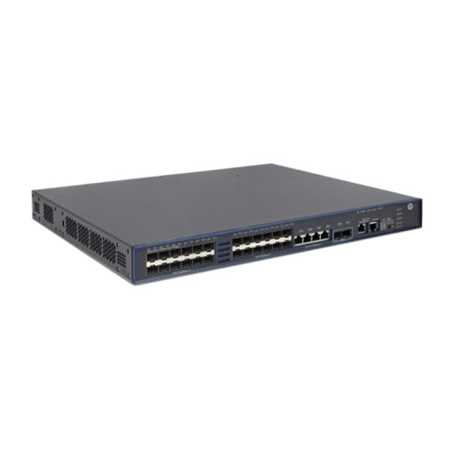 JG543A#ABB HP 5500 HI Series 5500-24G-SFP 24 x SFP Ports 1000Base-X + 4 x RJ-45 Ports + 2 x SFP+ Ports Layer 3 Managed Rack-mountable Gigabit Ethernet Network Switch