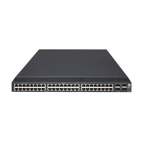JH037AR HP FlexFabric 5900 Series 5900AF-48XGT-4QSFP+ 48 x RJ-45 Ports 10GBase-T + 4 x QSFP+ Ports Layer 3 Managed 1U Rack-mountable Gigabit Ethernet Network Switch