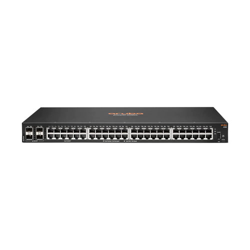 JL676A#ABA HP Aruba CX 6100 Series 6100-48G-4SFP+ 48 x Ports 1000Base-T + 4 x Ports SFP+ Layer 3 Managed 1U Rack-Mountable Stackable Gigabit Ethernet Network Switch