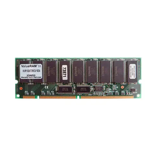 KVR133X72RC3/1G - Kingston 1GB 133MHz PC133 ECC Unbuffered CL3 168-Pin DIMM Memory Module