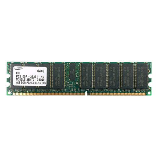 M312L5128MT0-CB0 Samsung 4GB DDR-266MHz PC2100 ECC Registered RDIMM CL2.5 2Rx4 2.5V 184-Pin Memory Module