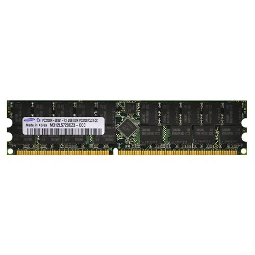 M312L5720CZ3-CCC Samsung 2GB DDR-400MHz PC3200 ECC Registered RDIMM CL3 2Rx4 2.5V 184-Pin Memory Module